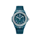 Big Bang One Click Petrol Blue Ceramic Diamonds Ref. 485.ES.5171.RX.1204